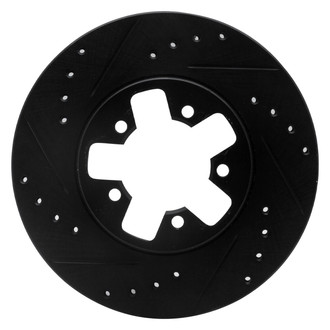 R1 Concepts® - eLINE™ Drilled and Slotted 1-Piece Front Driver Side Brake Rotor