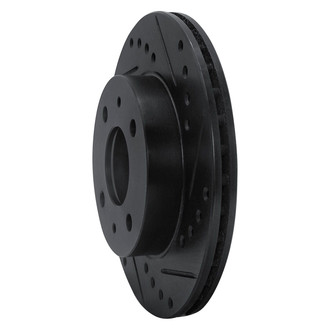 R1 Concepts® - eLINE™ Drilled and Slotted 1-Piece Front Passenger Side Brake Rotor