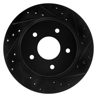 R1 Concepts® - eLINE™ Drilled and Slotted 1-Piece Rear Passenger Side Brake Rotor