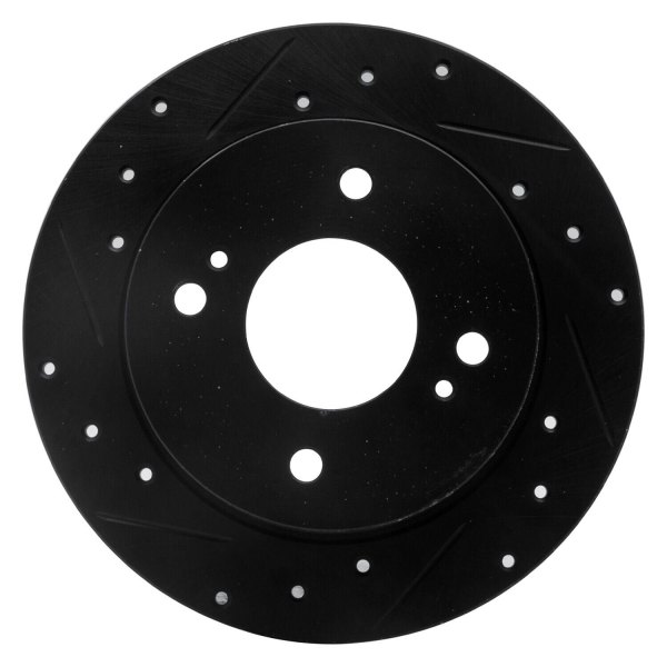 R1 Concepts® - eLINE™ Drilled and Slotted 1-Piece Rear Brake Rotor