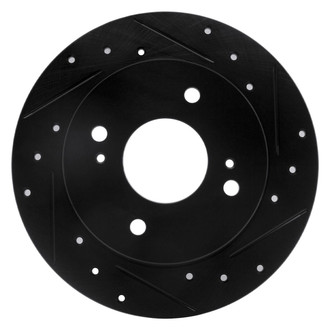 R1 Concepts® - eLINE™ Drilled and Slotted 1-Piece Rear Passenger Side Brake Rotor