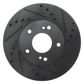 R1 Concepts® - eLINE™ Drilled and Slotted 1-Piece Front Passenger Side Brake Rotor