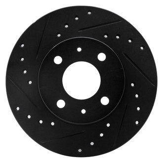 R1 Concepts® - eLINE™ Drilled and Slotted 1-Piece Front Driver Side Brake Rotor
