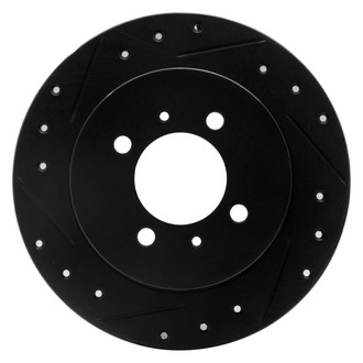 R1 Concepts® - eLINE™ Drilled and Slotted 1-Piece Rear Driver Side Brake Rotor