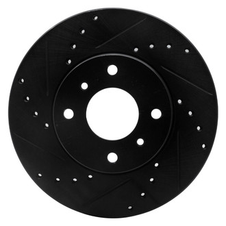 R1 Concepts® - eLINE™ Drilled and Slotted 1-Piece Front Driver Side Brake Rotor