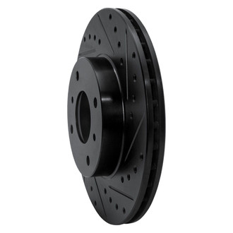 R1 Concepts® - eLINE™ Drilled and Slotted 1-Piece Front Passenger Side Brake Rotor