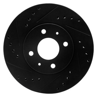 R1 Concepts® - eLINE™ Drilled and Slotted 1-Piece Front Driver Side Brake Rotor