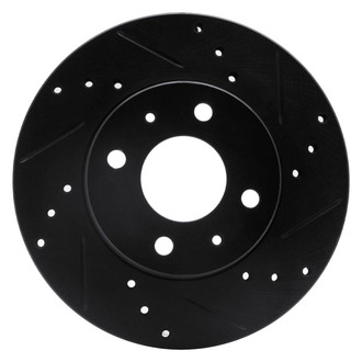 R1 Concepts® - eLINE™ Drilled and Slotted 1-Piece Front Passenger Side Brake Rotor