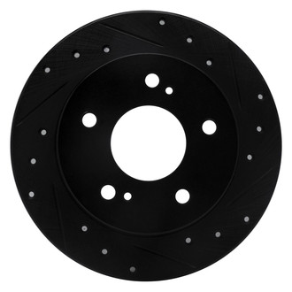 R1 Concepts® - eLINE™ Drilled and Slotted 1-Piece Rear Passenger Side Brake Rotor