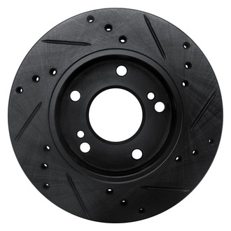 R1 Concepts® - eLINE™ Drilled and Slotted 1-Piece Front Driver Side Brake Rotor