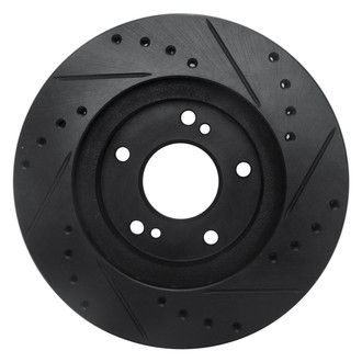 R1 Concepts® - eLINE™ Drilled and Slotted 1-Piece Front Driver Side Brake Rotor