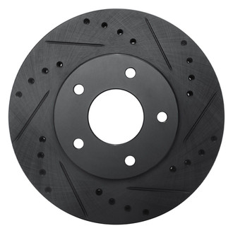 R1 Concepts® - eLINE™ Drilled and Slotted 1-Piece Front Passenger Side Brake Rotor