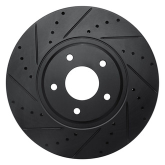 R1 Concepts® - eLINE™ Drilled and Slotted 1-Piece Front Driver Side Brake Rotor