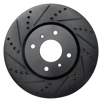 R1 Concepts® - eLINE™ Drilled and Slotted 1-Piece Front Driver Side Brake Rotor