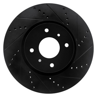 R1 Concepts® - eLINE™ Drilled and Slotted 1-Piece Front Passenger Side Brake Rotor