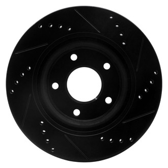 R1 Concepts® - eLINE™ Drilled and Slotted 1-Piece Front Driver Side Brake Rotor