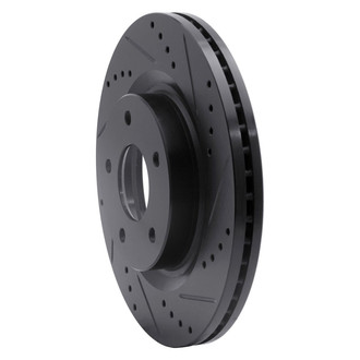 R1 Concepts® - eLINE™ Drilled and Slotted 1-Piece Front Passenger Side Brake Rotor