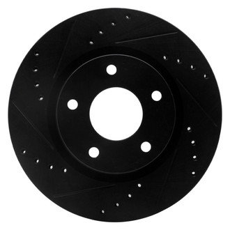 R1 Concepts® - eLINE™ Drilled and Slotted 1-Piece Front Driver Side Brake Rotor