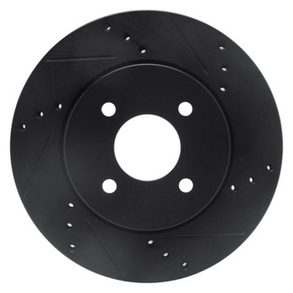 R1 Concepts® - eLINE™ Drilled and Slotted 1-Piece Front Passenger Side Brake Rotor