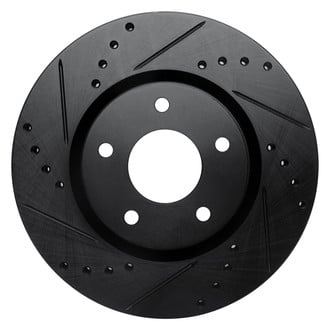 R1 Concepts® - eLINE™ Drilled and Slotted 1-Piece Front Driver Side Brake Rotor