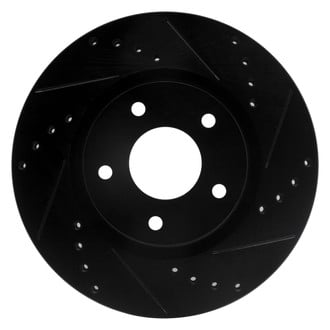 R1 Concepts® - eLINE™ Drilled and Slotted 1-Piece Front Passenger Side Brake Rotor