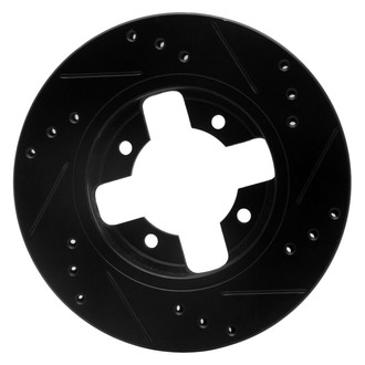 R1 Concepts® - eLINE™ Drilled and Slotted 1-Piece Front Driver Side Brake Rotor