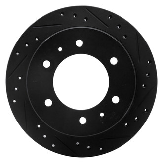 R1 Concepts® - eLINE™ Drilled and Slotted 1-Piece Rear Passenger Side Brake Rotor