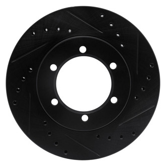 R1 Concepts® - eLINE™ Drilled and Slotted 1-Piece Front Passenger Side Brake Rotor