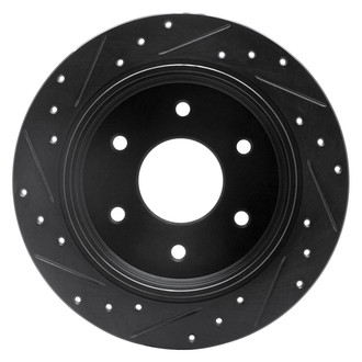 R1 Concepts® - eLINE™ Drilled and Slotted 1-Piece Rear Passenger Side Brake Rotor