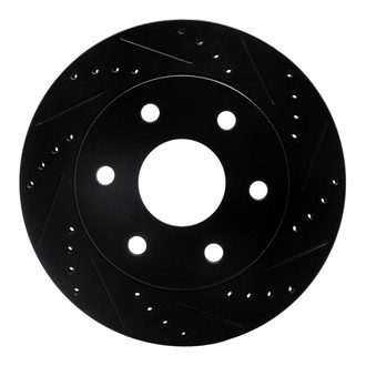 R1 Concepts® - eLINE™ Drilled and Slotted 1-Piece Front Passenger Side Brake Rotor