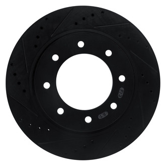 R1 Concepts® - eLINE™ Drilled and Slotted 1-Piece Front Driver Side Brake Rotor
