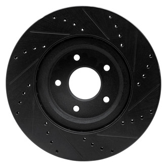 R1 Concepts® - eLINE™ Drilled and Slotted 1-Piece Front Driver Side Brake Rotor