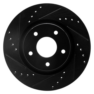 R1 Concepts® - eLINE™ Drilled and Slotted 1-Piece Front Driver Side Brake Rotor