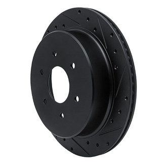 R1 Concepts® - eLINE™ Drilled and Slotted 1-Piece Rear Passenger Side Brake Rotor