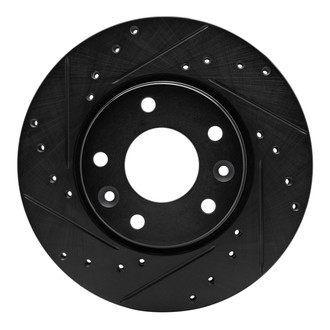 R1 Concepts® - eLINE™ Drilled and Slotted 1-Piece Front Driver Side Brake Rotor