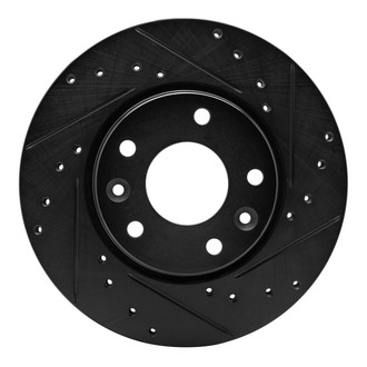 R1 Concepts® - eLINE™ Drilled and Slotted 1-Piece Front Passenger Side Brake Rotor
