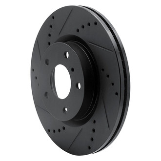 R1 Concepts® - eLINE™ Drilled and Slotted 1-Piece Front Driver Side Brake Rotor