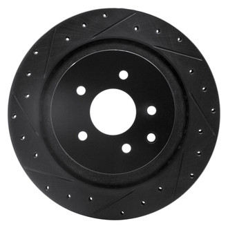 R1 Concepts® - eLINE™ Drilled and Slotted 1-Piece Rear Driver Side Brake Rotor