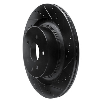 R1 Concepts® - eLINE™ Drilled and Slotted 1-Piece Rear Passenger Side Brake Rotor