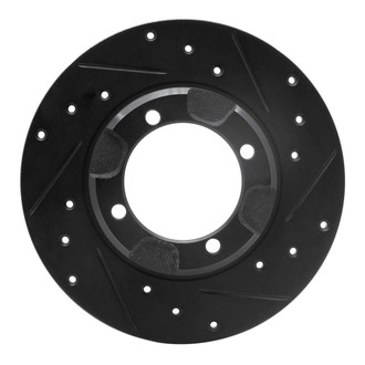 R1 Concepts® - eLINE™ Drilled and Slotted 1-Piece Front Passenger Side Brake Rotor