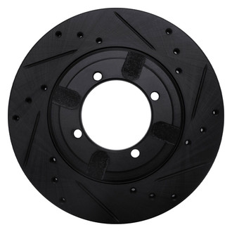 R1 Concepts® - eLINE™ Drilled and Slotted 1-Piece Front Passenger Side Brake Rotor