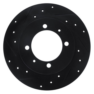 R1 Concepts® - eLINE™ Drilled and Slotted 1-Piece Rear Driver Side Brake Rotor