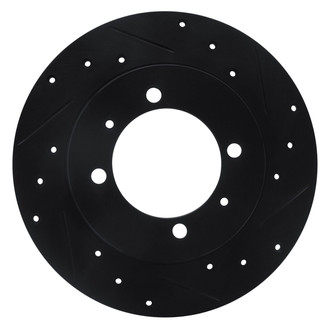 R1 Concepts® - eLINE™ Drilled and Slotted 1-Piece Rear Passenger Side Brake Rotor