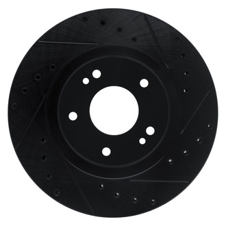 R1 Concepts® - eLINE™ Drilled and Slotted 1-Piece Front Passenger Side Brake Rotor