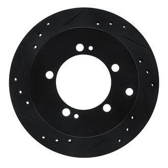 R1 Concepts® - eLINE™ Drilled and Slotted 1-Piece Rear Driver Side Brake Rotor