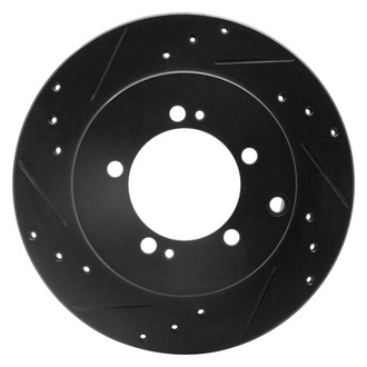 R1 Concepts® - eLINE™ Drilled and Slotted 1-Piece Rear Driver Side Brake Rotor