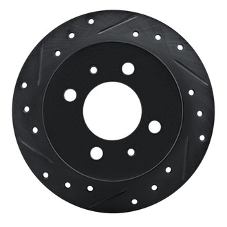 R1 Concepts® - eLINE™ Drilled and Slotted 1-Piece Rear Driver Side Brake Rotor