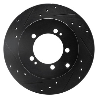 R1 Concepts® - eLINE™ Drilled and Slotted 1-Piece Rear Driver Side Brake Rotor