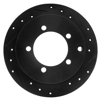 R1 Concepts® - eLINE™ Drilled and Slotted 1-Piece Rear Passenger Side Brake Rotor