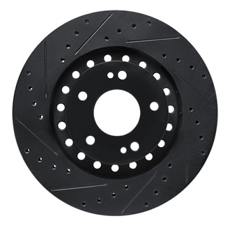 R1 Concepts® - eLINE™ Drilled and Slotted 1-Piece Front Driver Side Brake Rotor